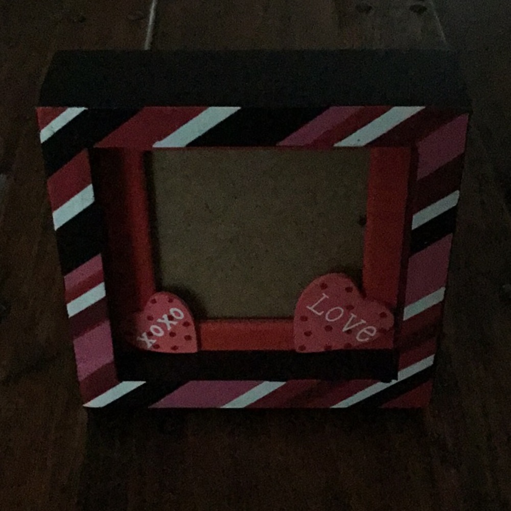 Multi colored square picture frame